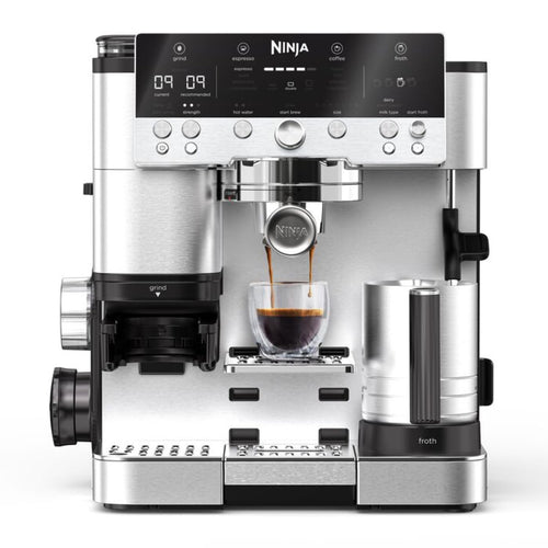 Ninja Luxe Premier 3-in-1 Coffee Machine, Latte, Cappuccino, Cold Brew & Espresso Maker With Built in Bean Grinder & Milk Frother